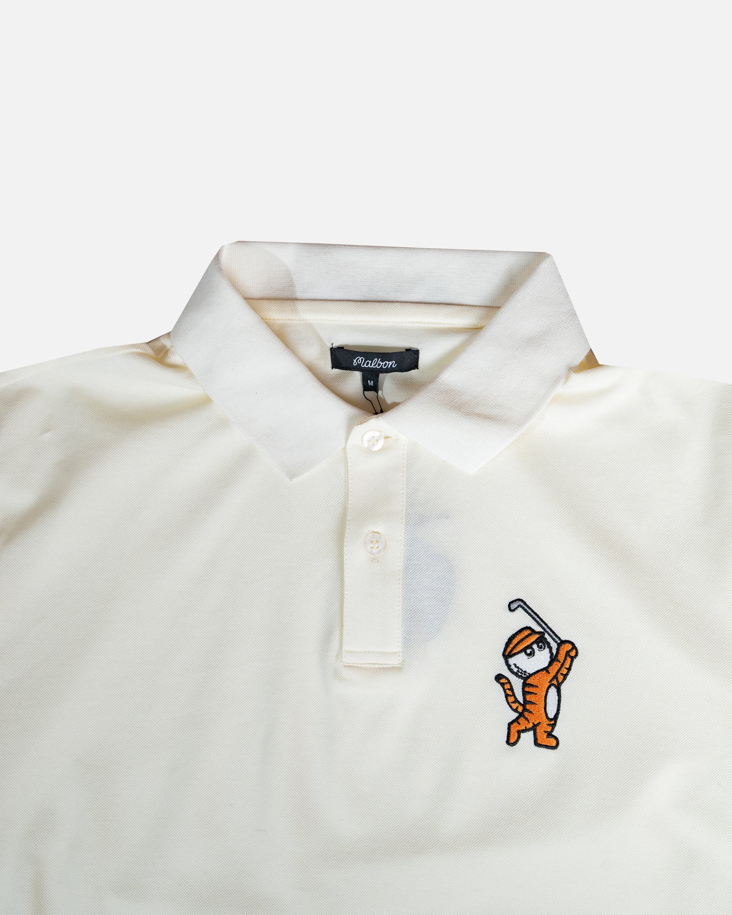Malbon Golf Tiger Buckets Polo White