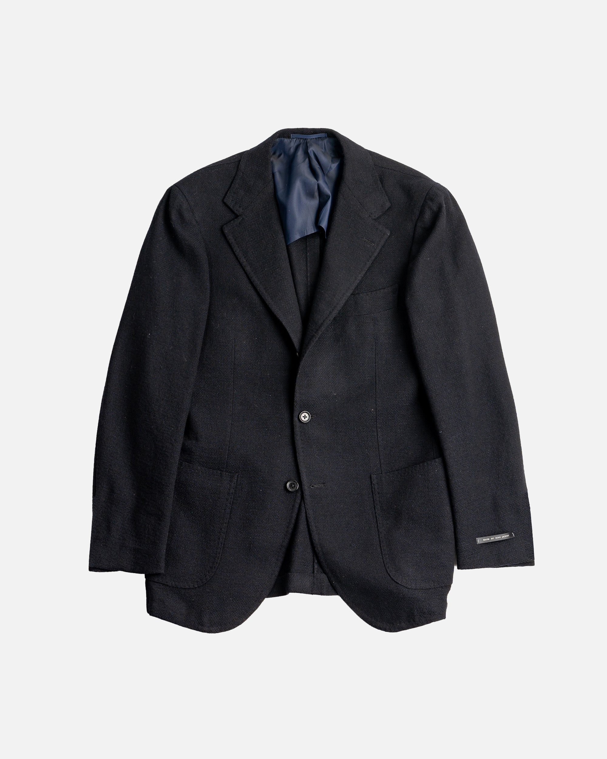 Ring Jacket Navy Hopsack Jacket