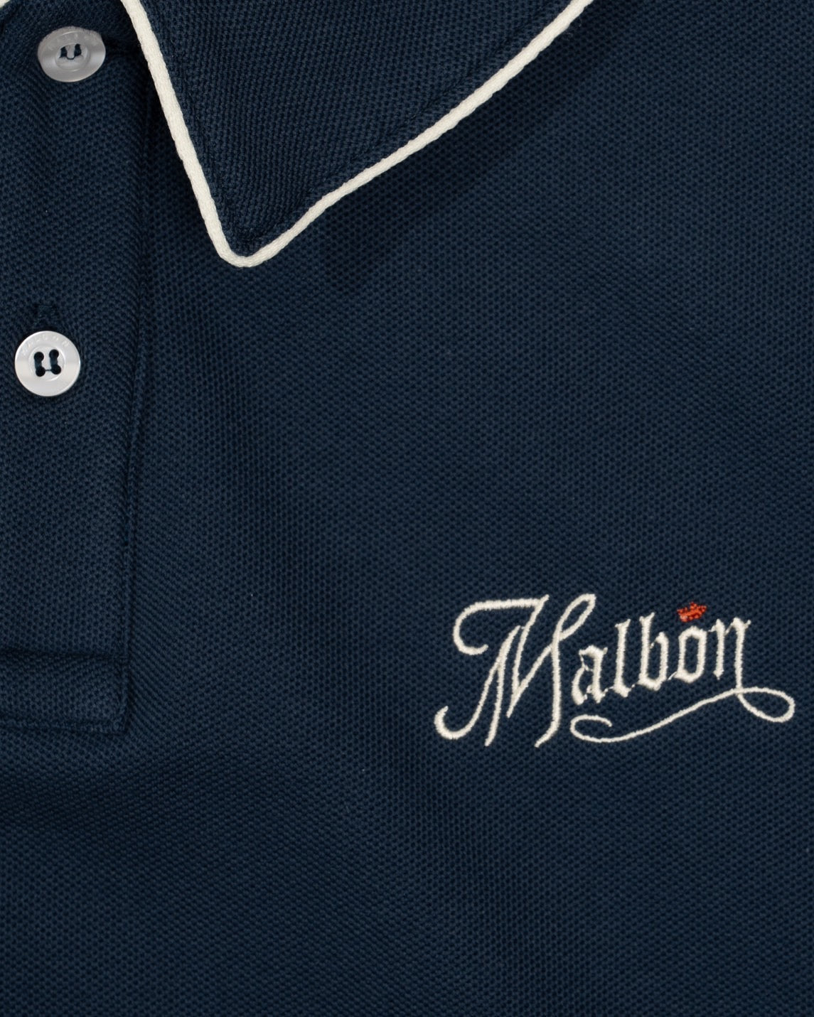 Malbon Alps Pique Polo Slate