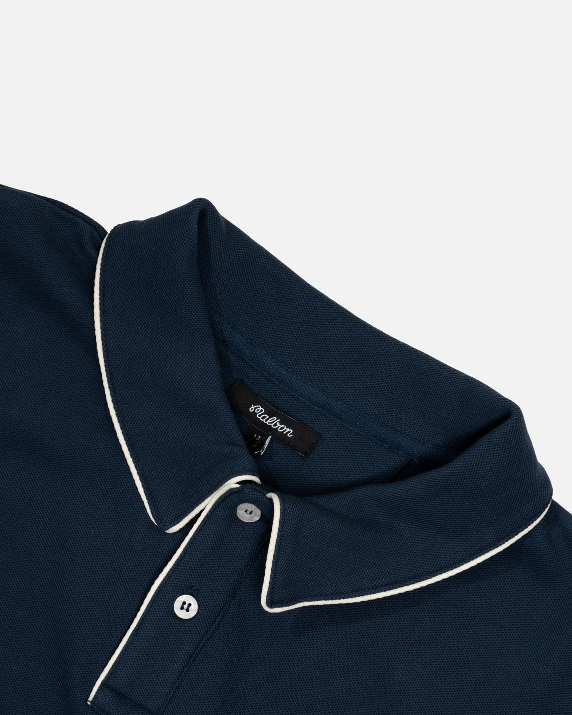 Malbon Alps Pique Polo Slate