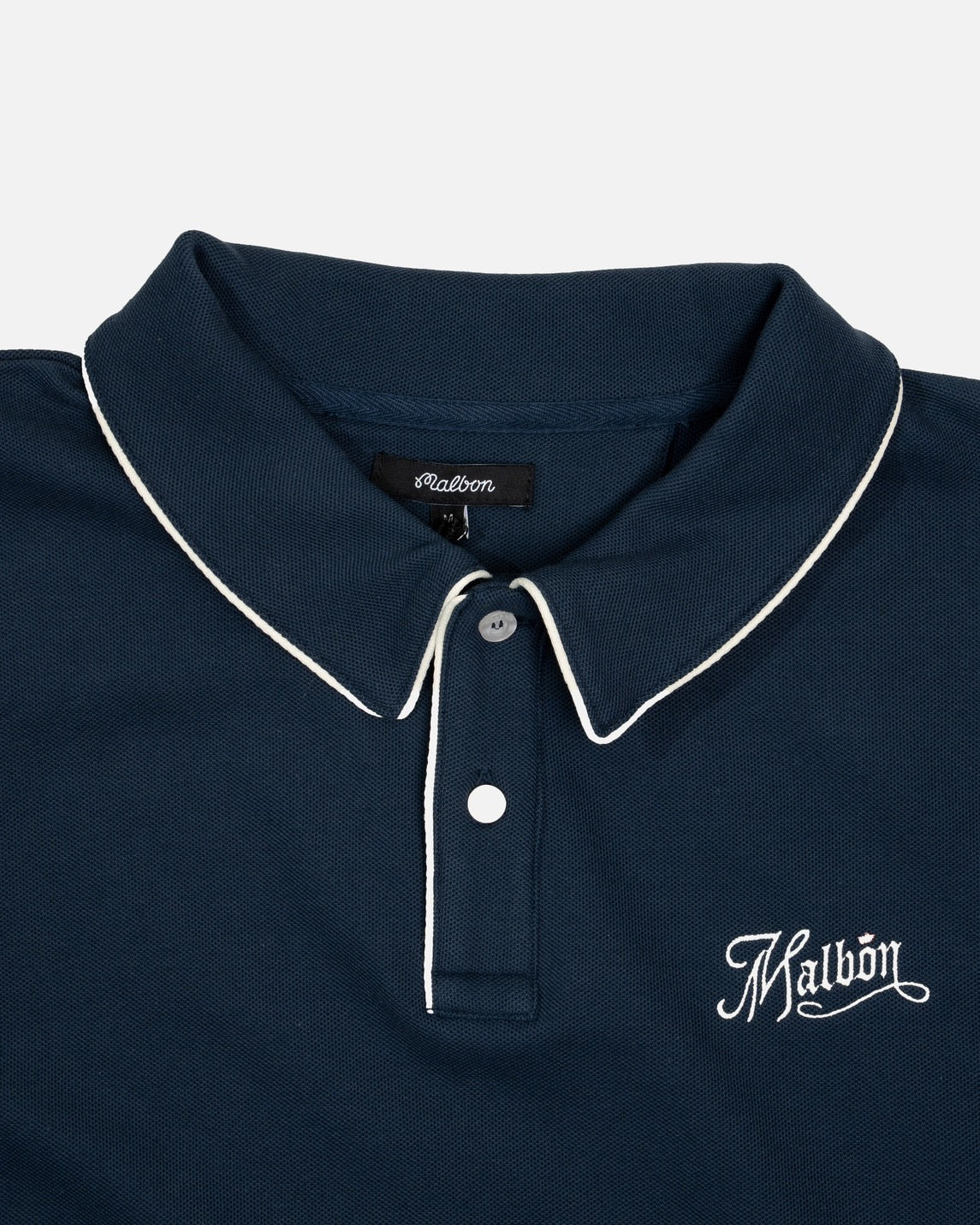 Malbon Alps Pique Polo Slate