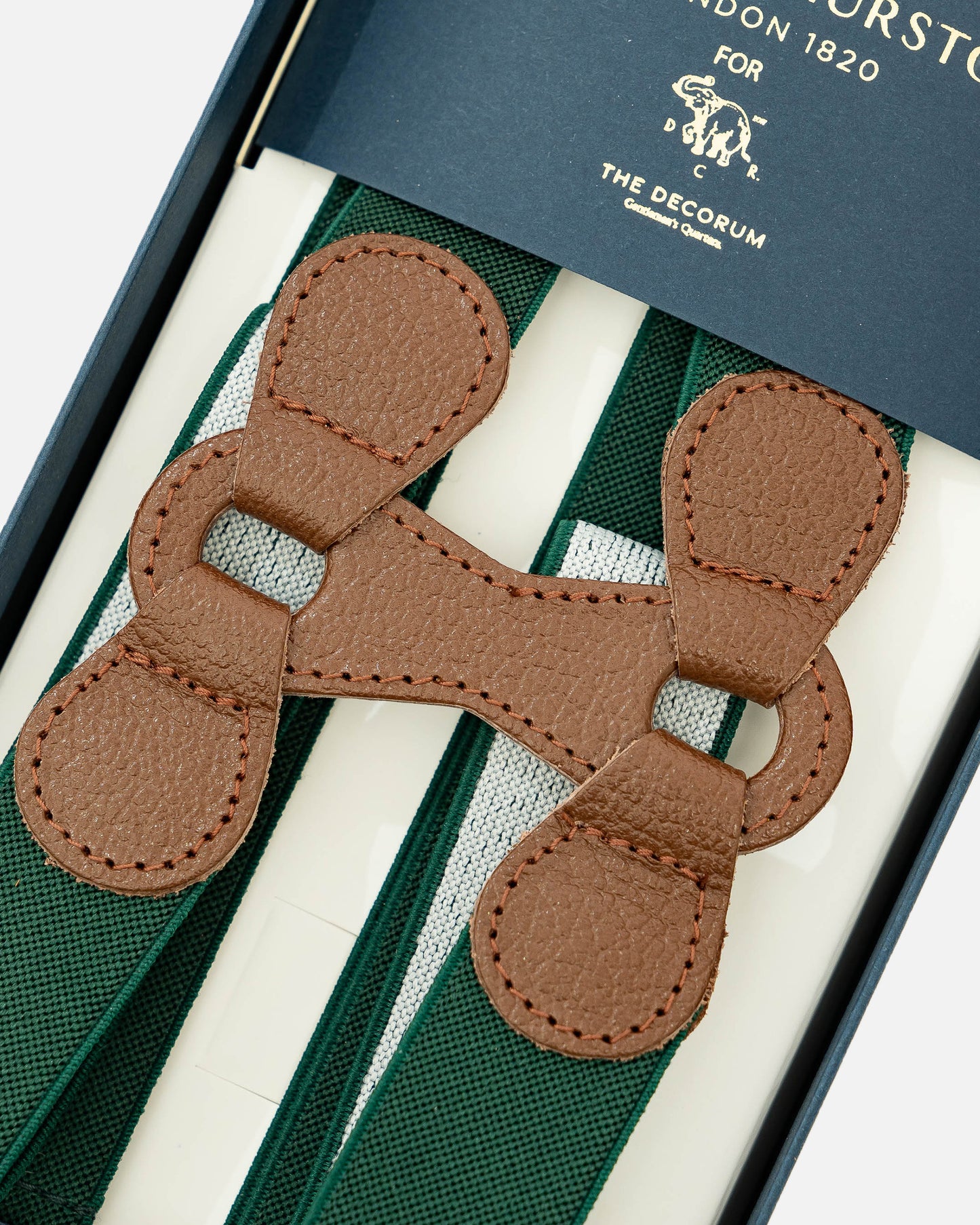 Albert Thurston Braces in Green (Suspenders)