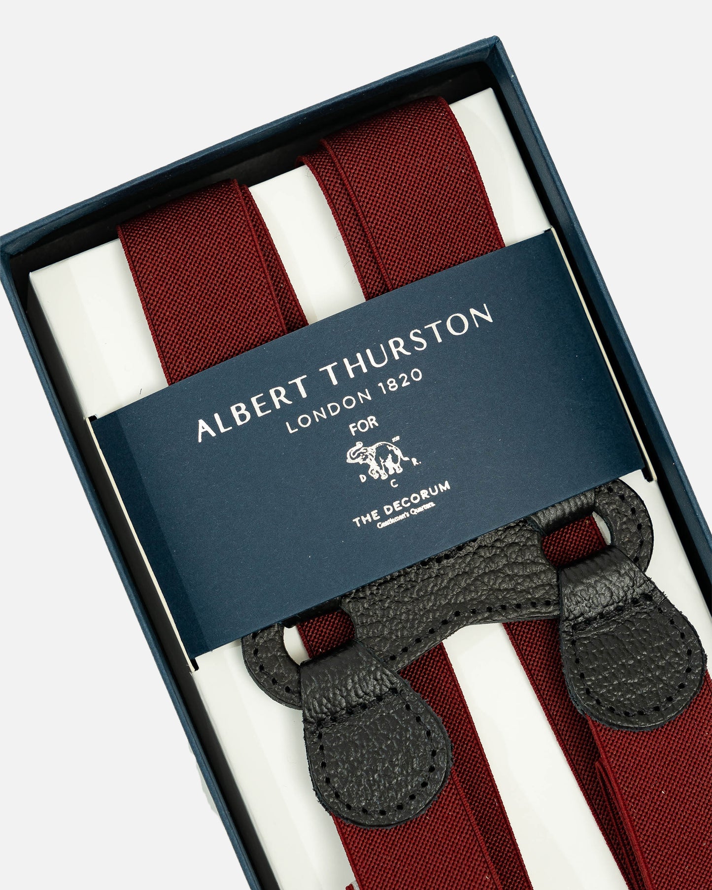 Albert Thurston Braces in Wine (Suspenders)