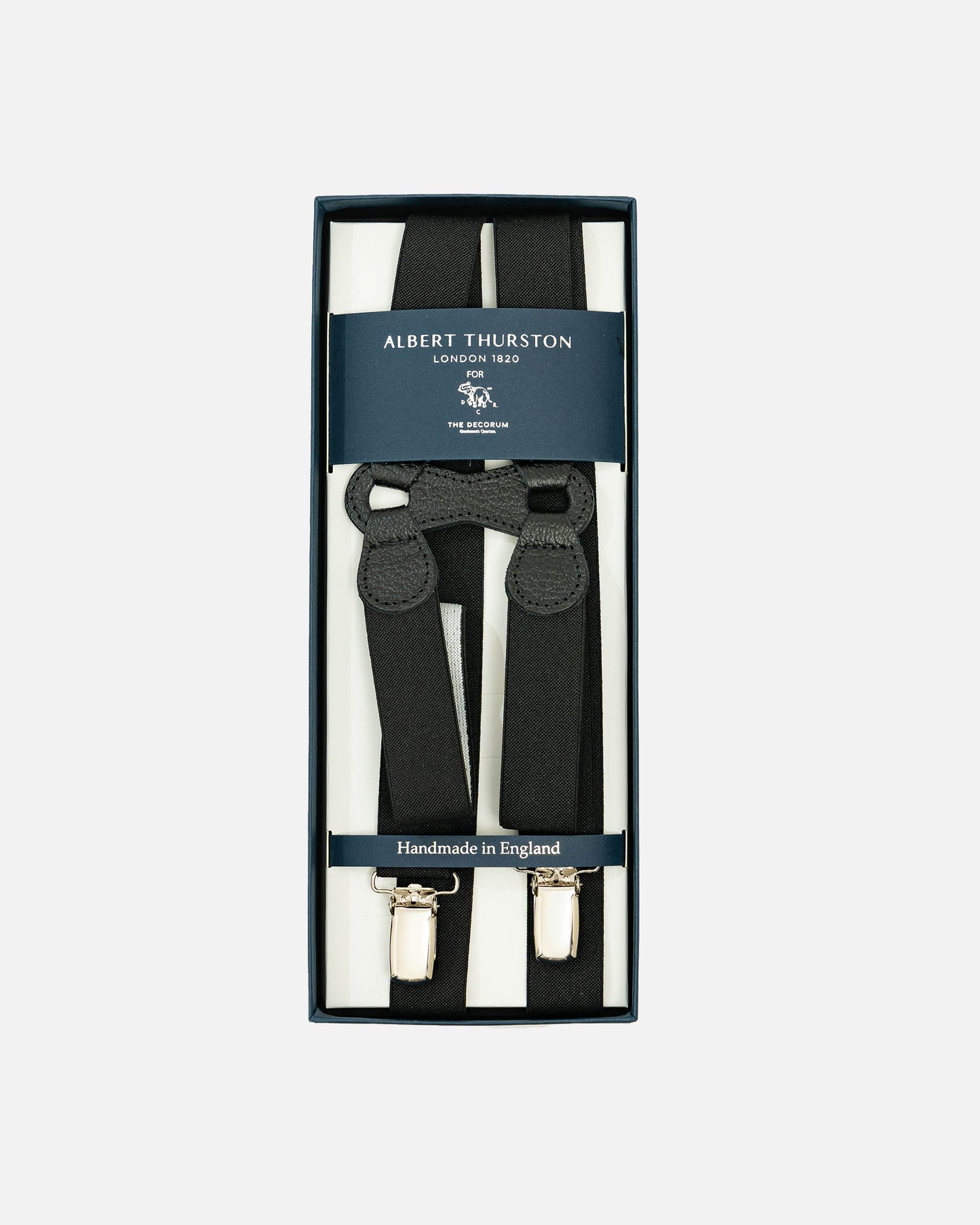 Albert Thurston Braces in Black (Suspenders)