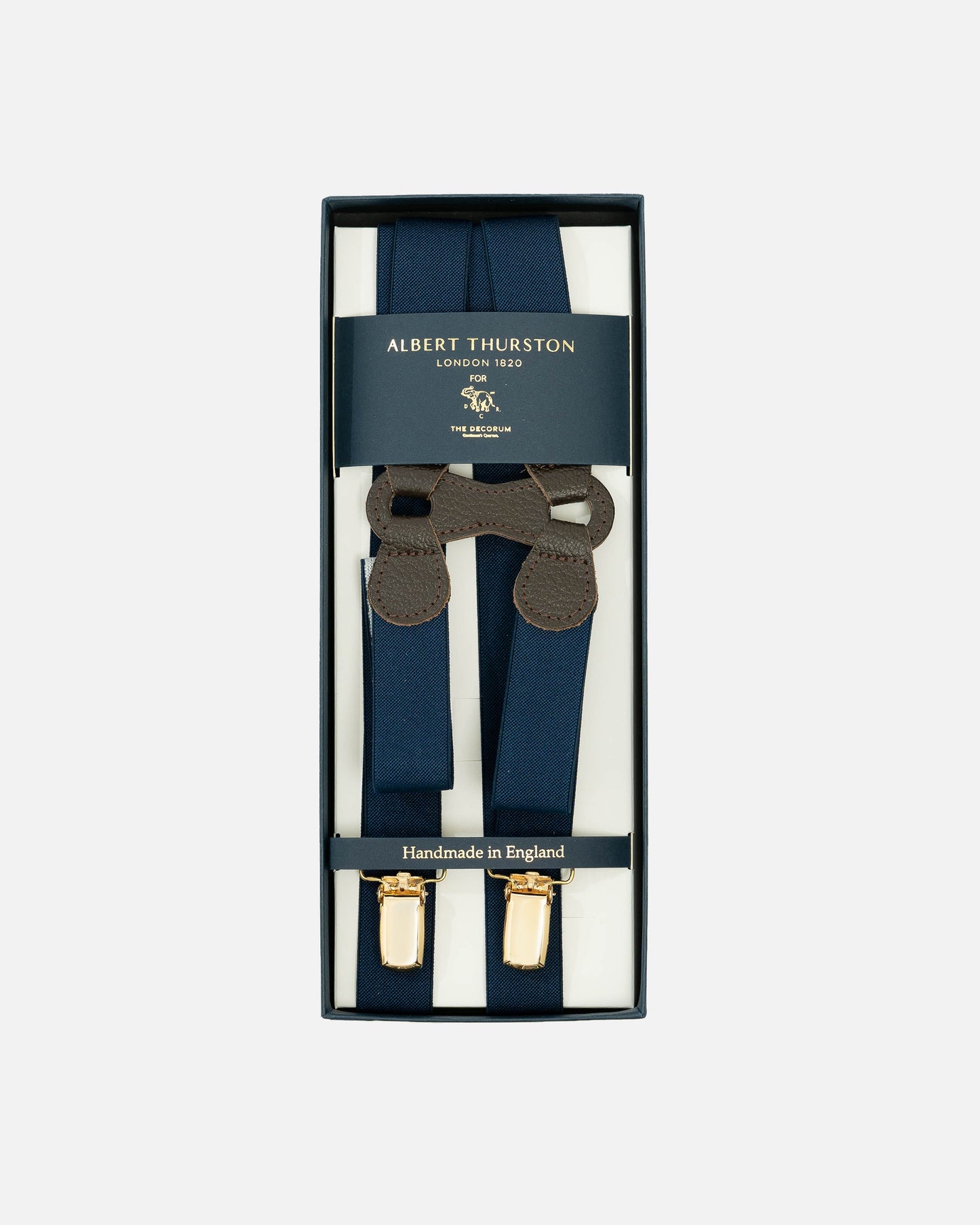 Albert Thurston Braces in Navy (Suspenders)