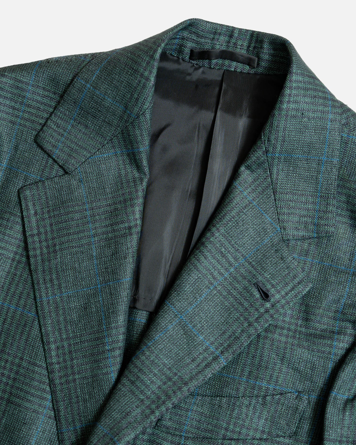 Casa del sarto Green Glen Check Linen Maison Hellard Sport Jacket