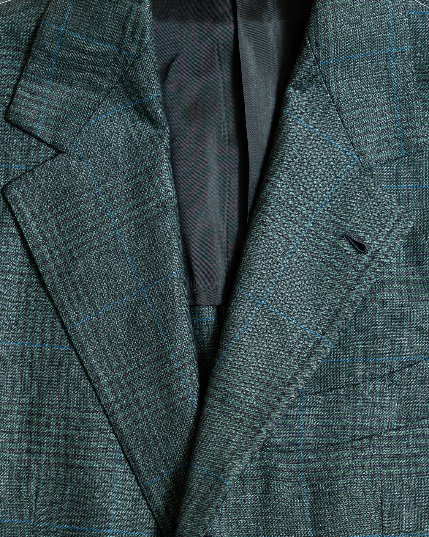 Casa del sarto Green Glen Check Linen Maison Hellard Sport Jacket