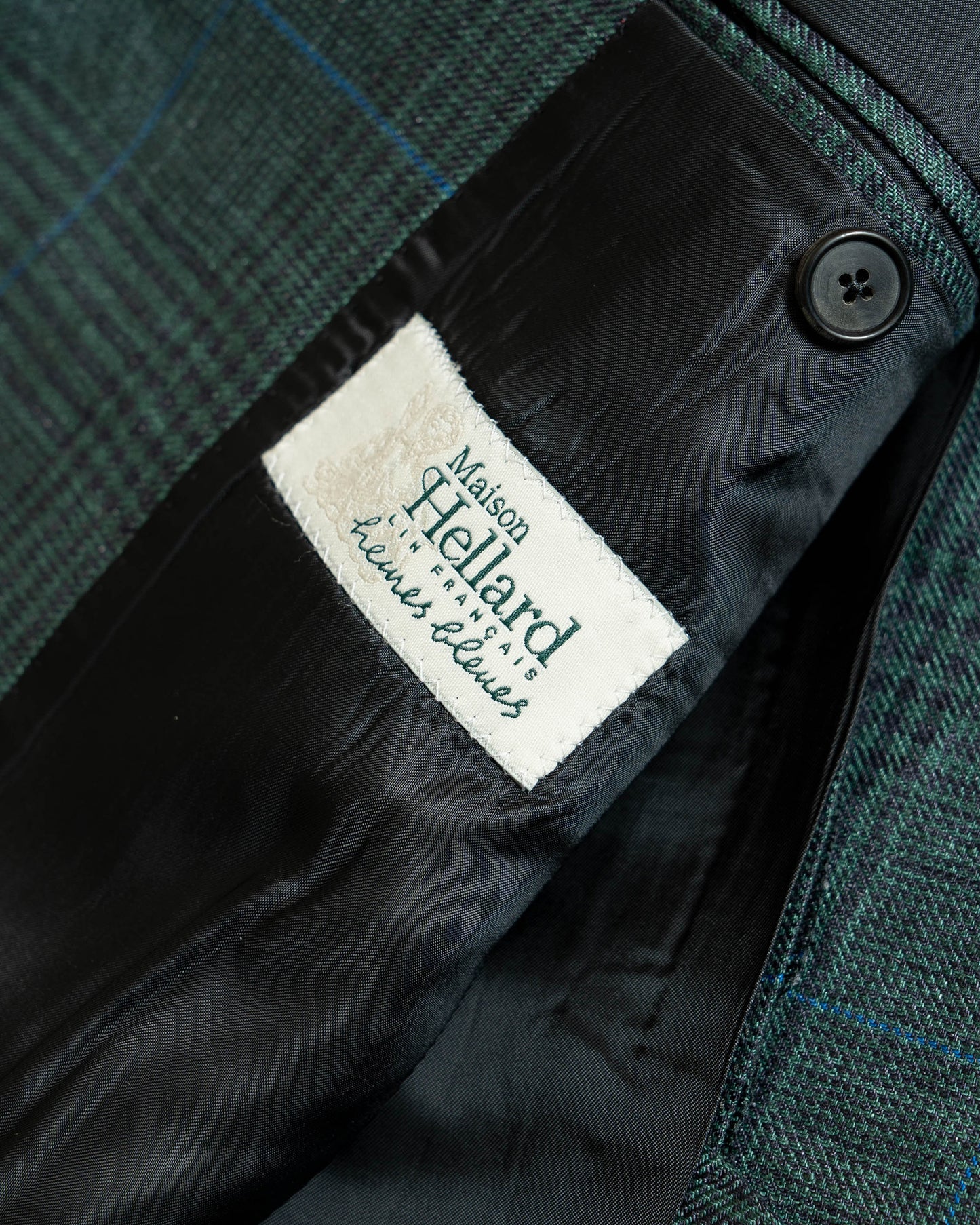 Casa del sarto Green Glen Check Linen Maison Hellard Sport Jacket