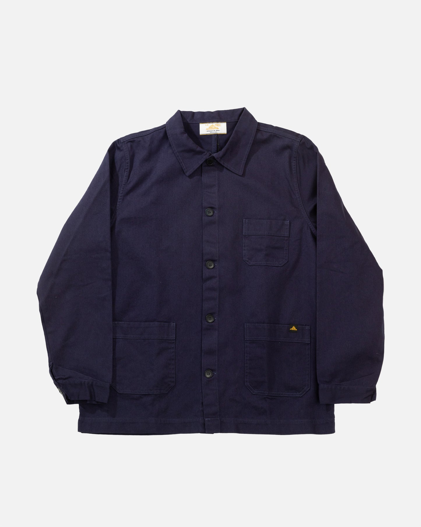 Le Mont Saint Michel Navy Cotton Twill Work Jacket