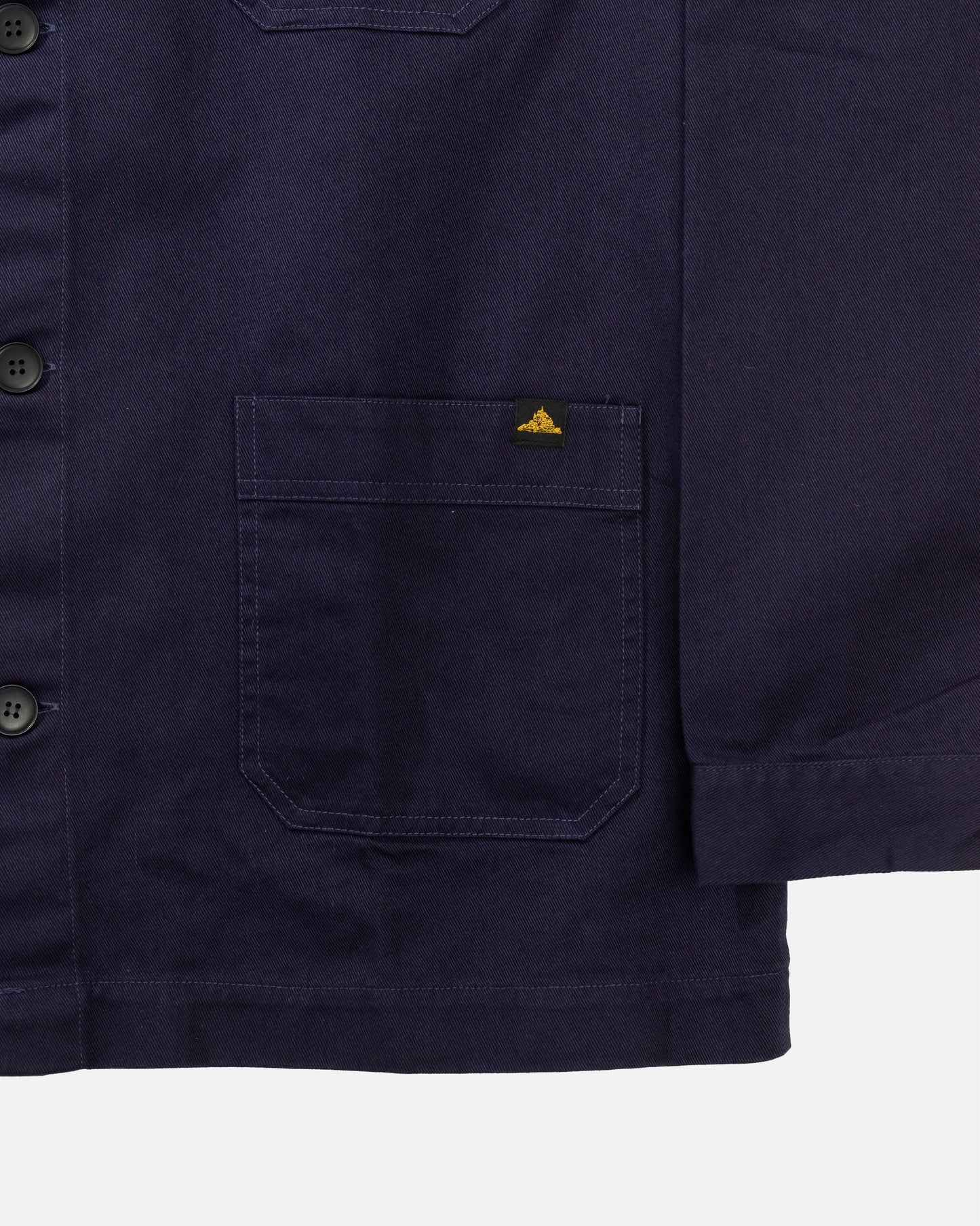 Le Mont Saint Michel Navy Cotton Twill Work Jacket