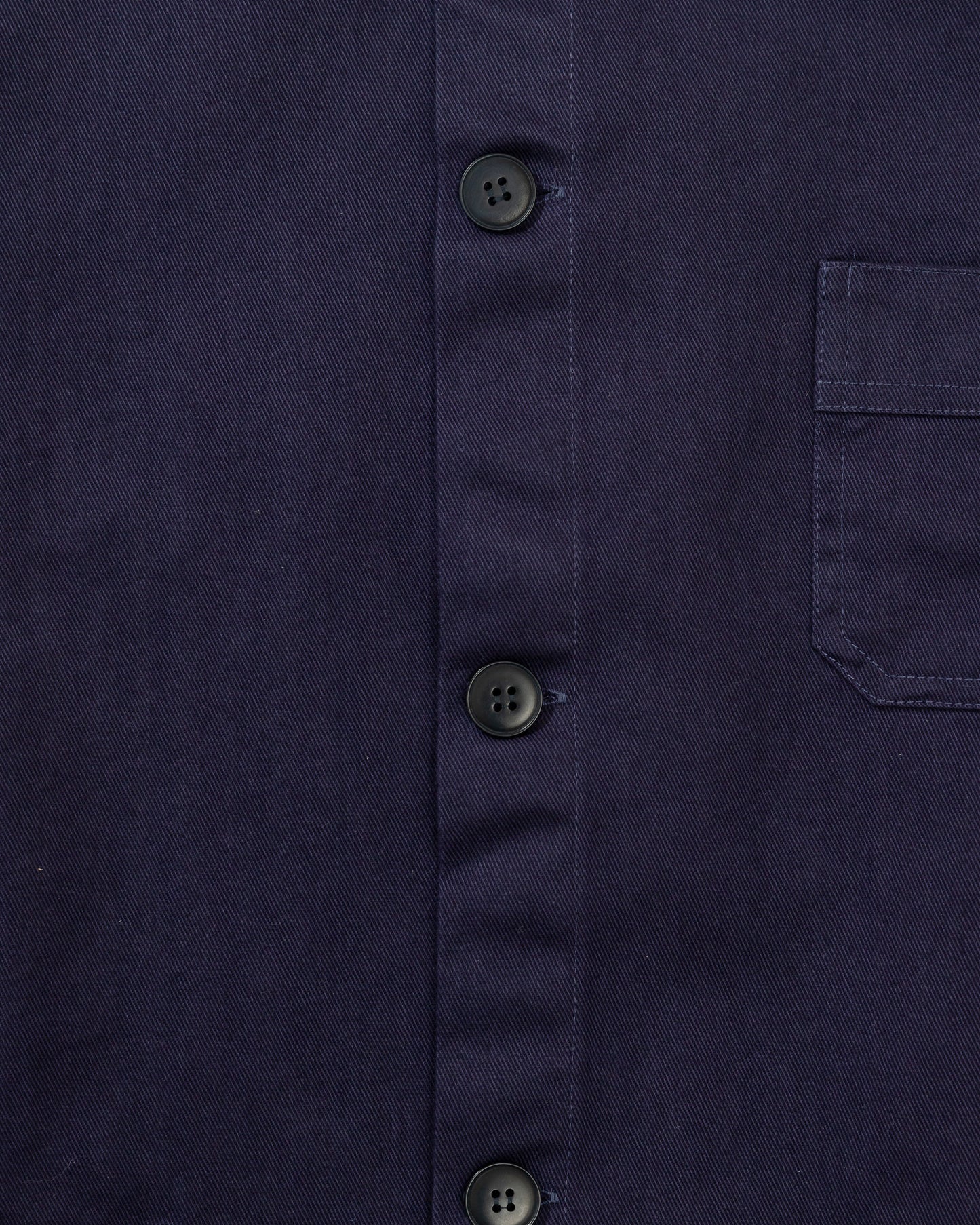 Le Mont Saint Michel Navy Cotton Twill Work Jacket