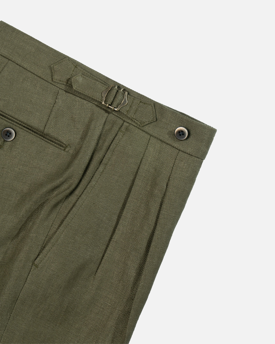Echizenya Olive Linen Pants