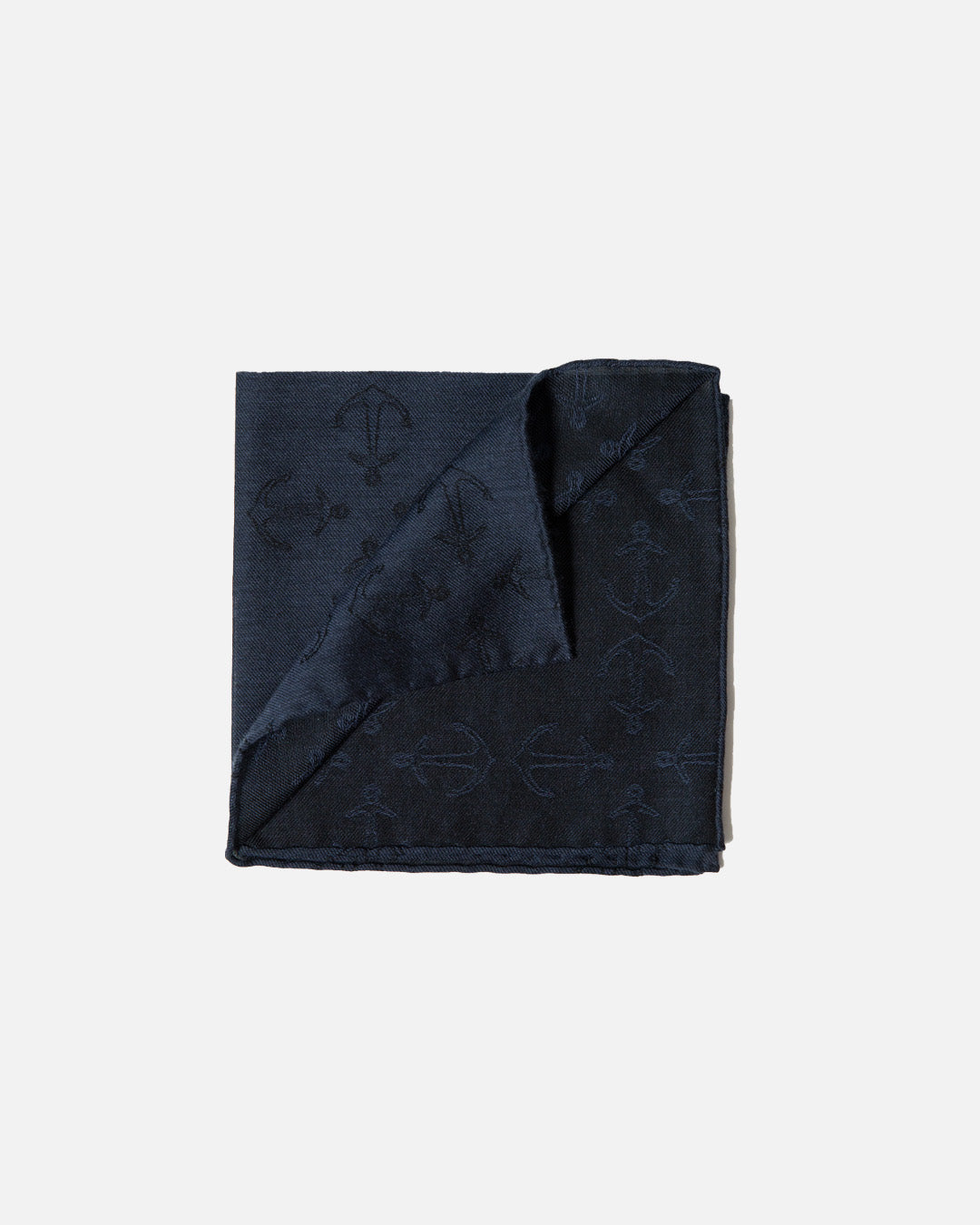 Simonnot Godard Navy Pocket Square