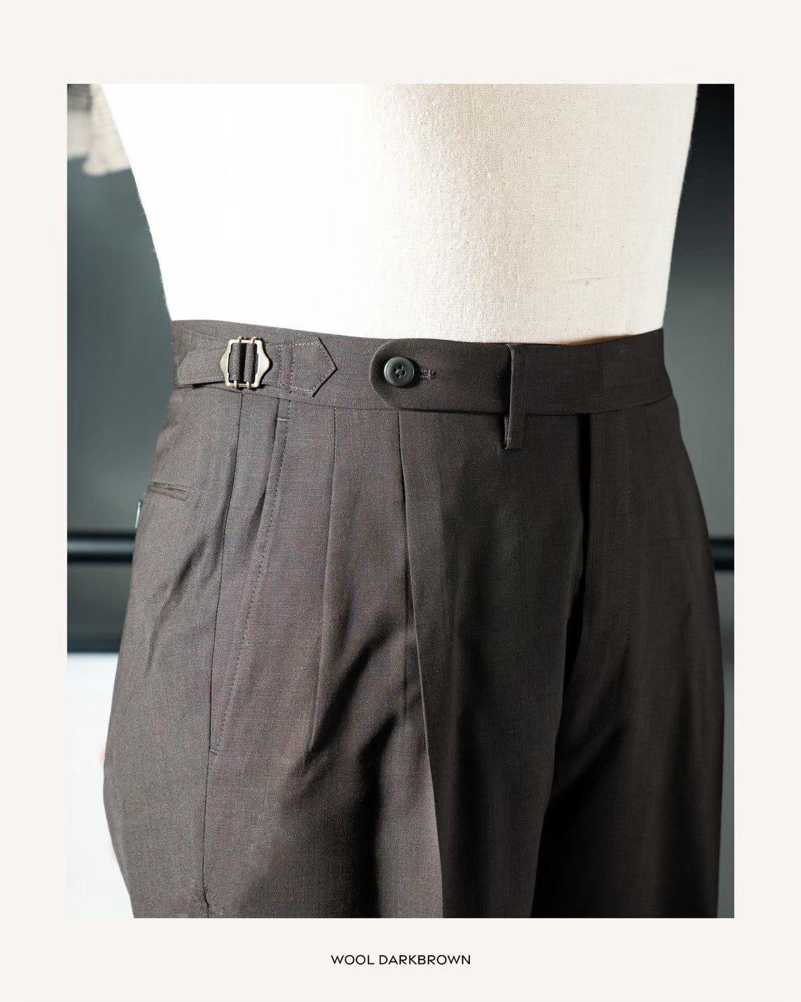 Echizenya Dark Brown Wool Pants