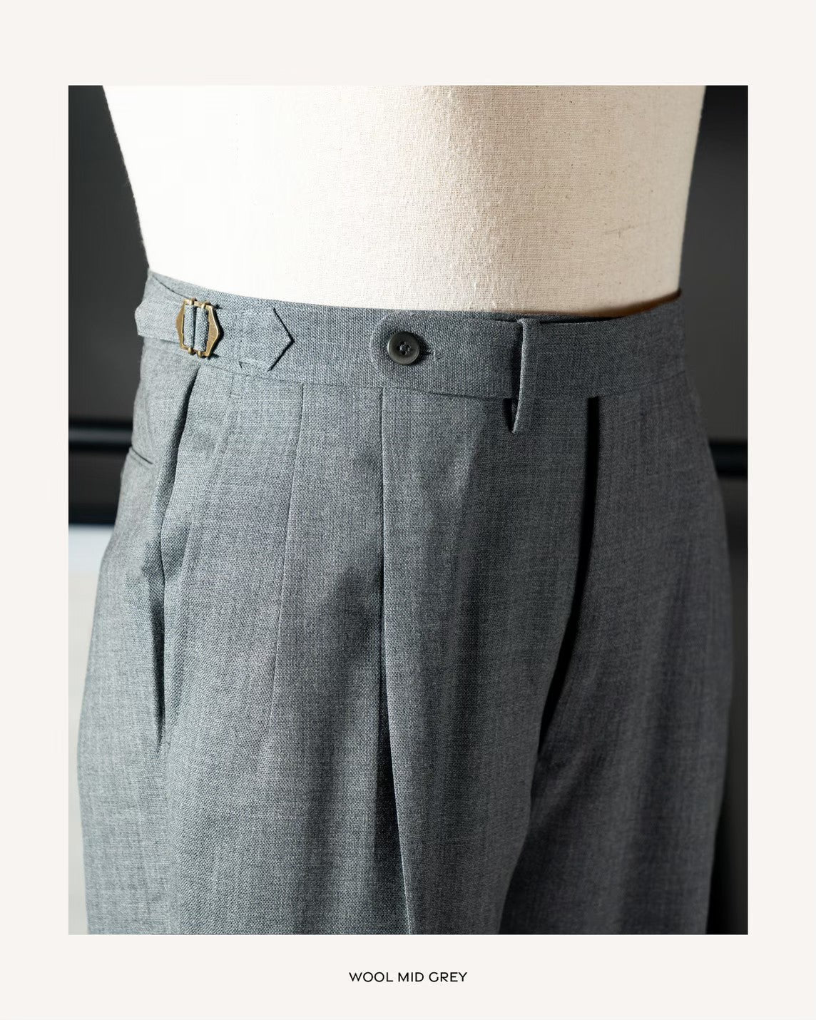 Echizenya Medium Grey Wool Pants