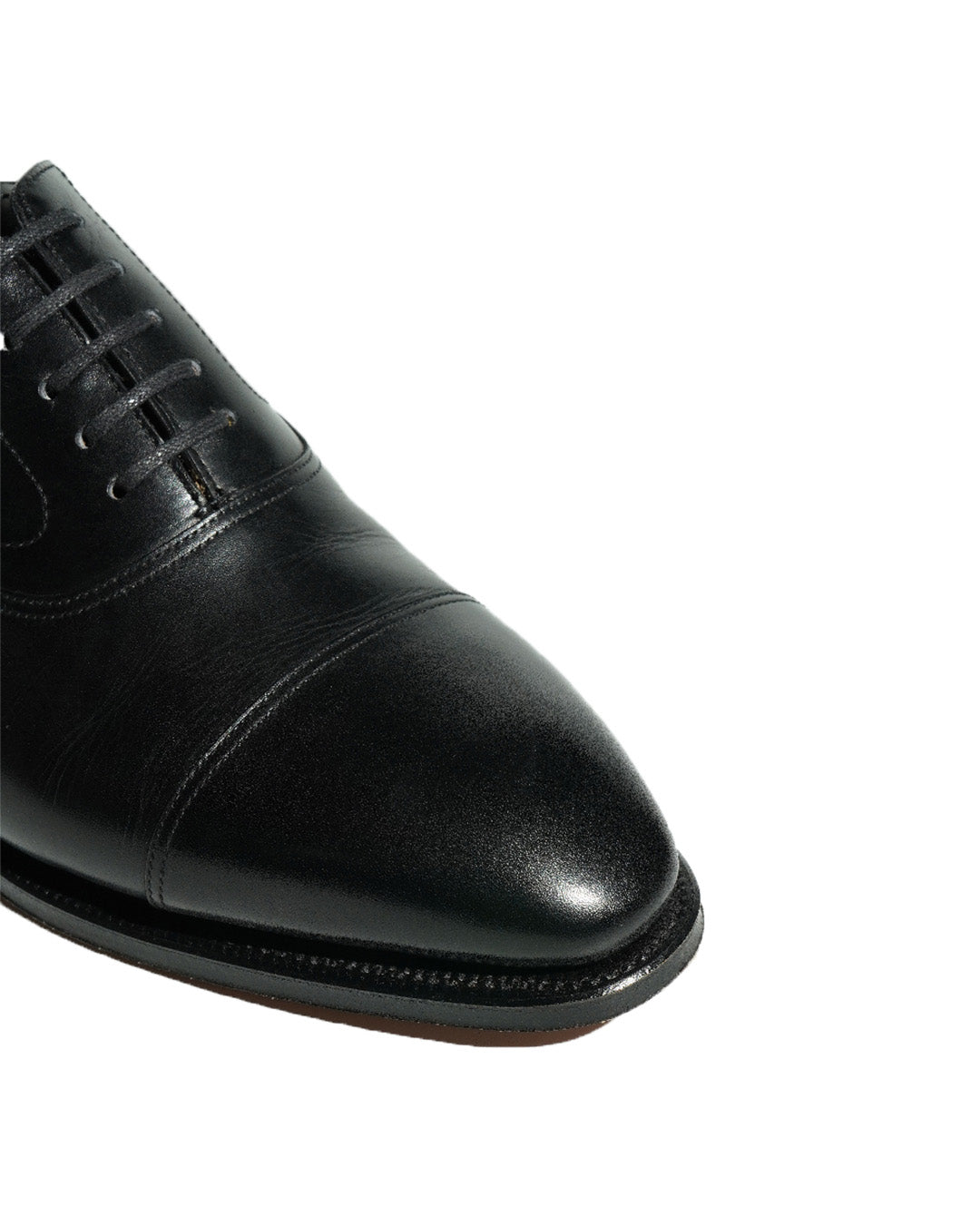 Fugashin Oxford Cap-toe Black Calf
