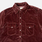 Wythe Velvet Pearlsnap Shirt - Plum