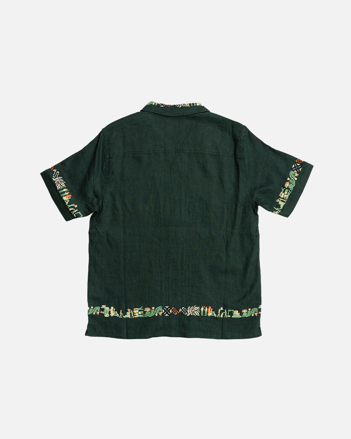 Percival Import Embroidered Cuban Shirt