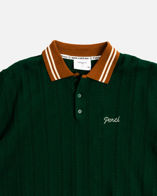 Percival HQ Knitted Polo Forest