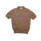 The Decorum Silk Knit Polo Shirt - Brown
