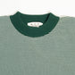 R.C.T. Striped Knit Semi Mockneck Tee – Green/Beige