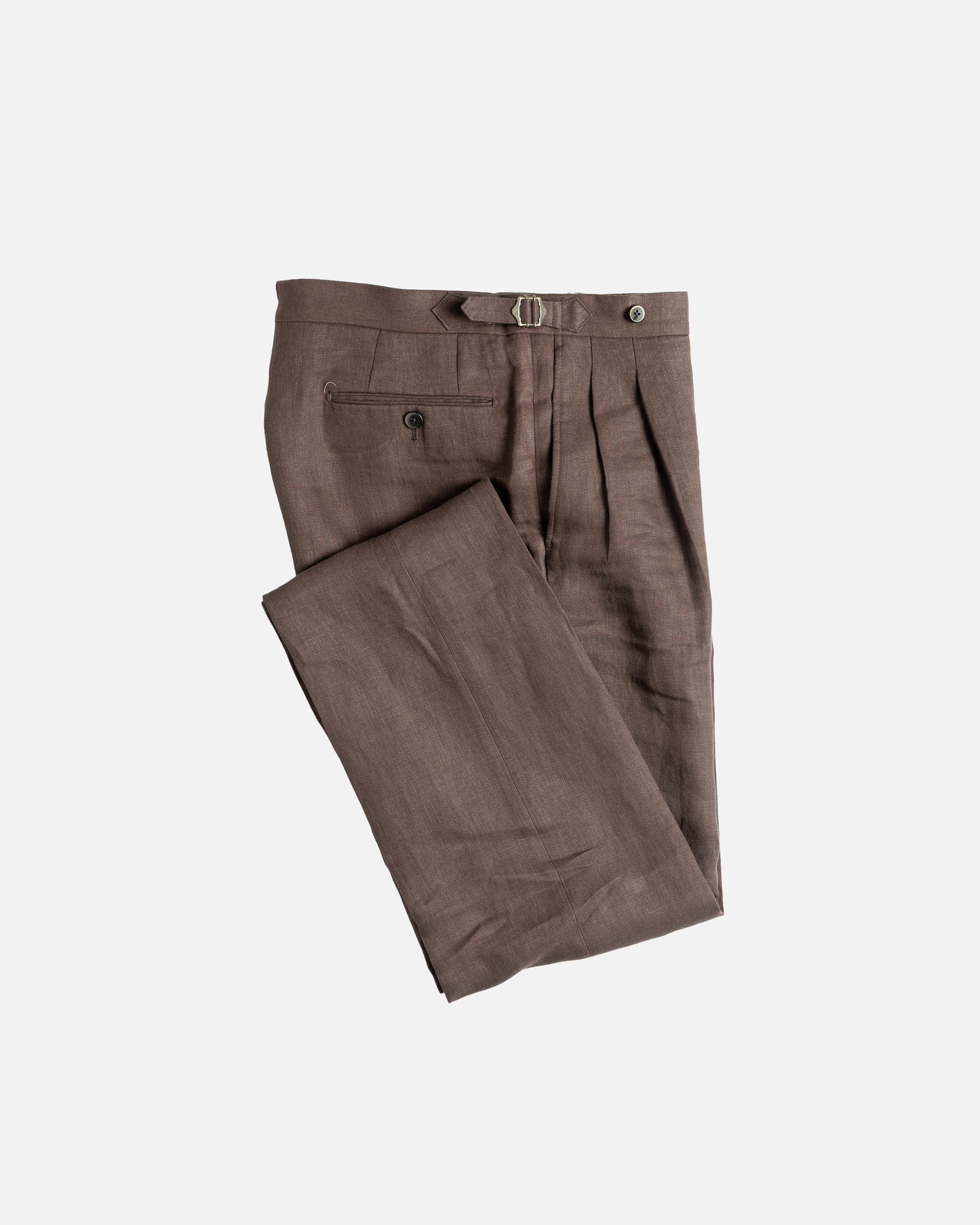 Echizenya Dark Brown Linen Pants (New)