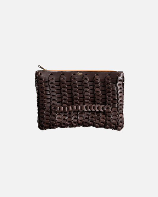 Il micio Brown Boho Clutch Bag