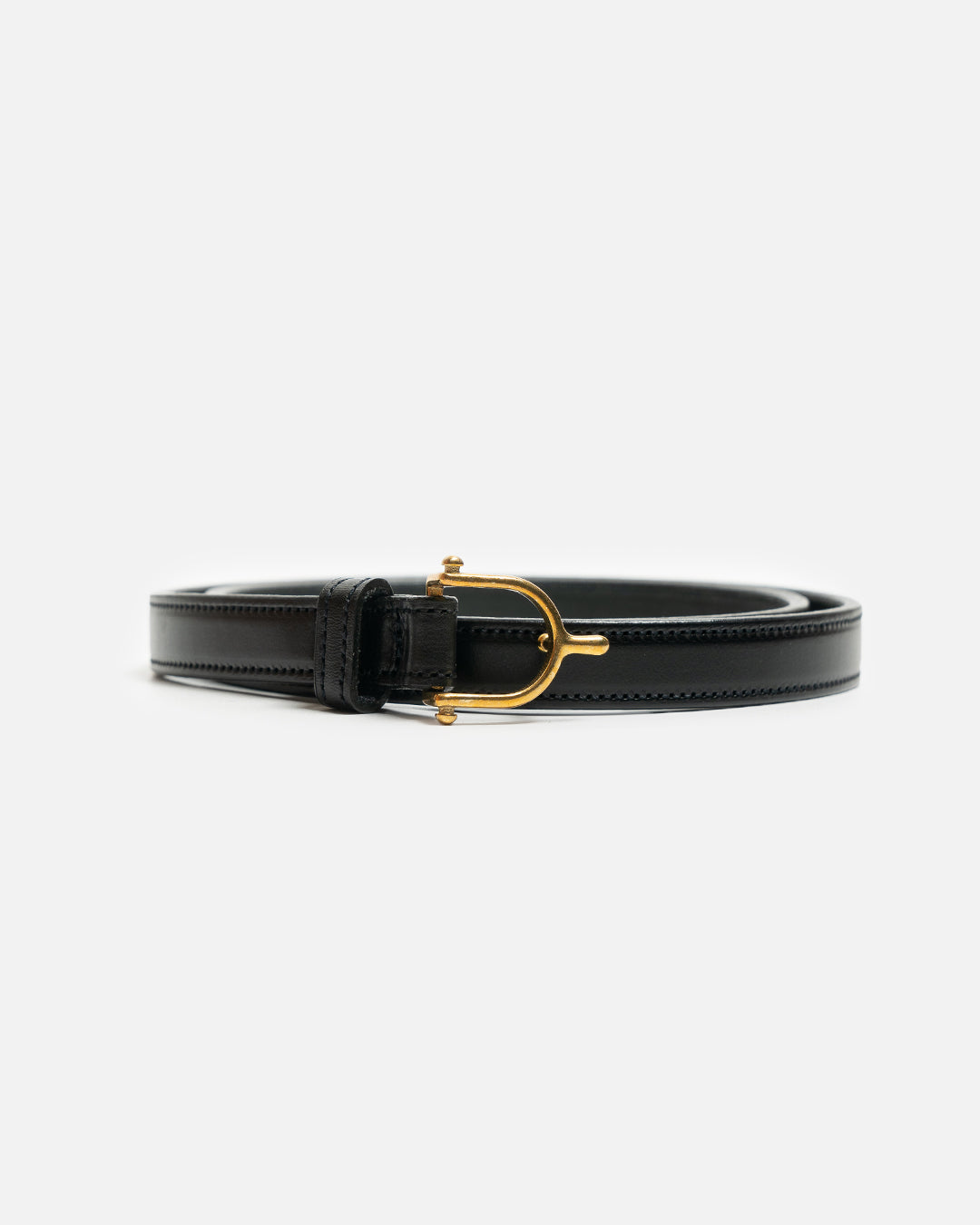 Tory Leather 3/4" Spur Buckle Belt 2347 Black