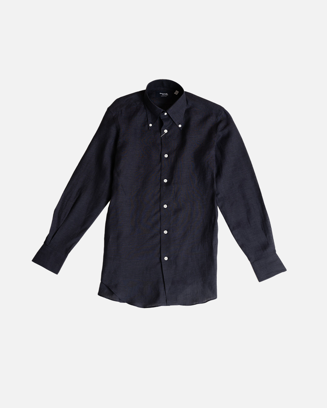 Kamakura Navy Linen Napoli Shirt