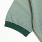 R.C.T. Striped Knit Semi Mockneck Tee – Green/Beige