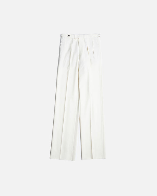 The Decorum Grant Trousers in Cream Cotton