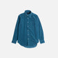 Kamakura Teal Corduroy Button Down Shirt