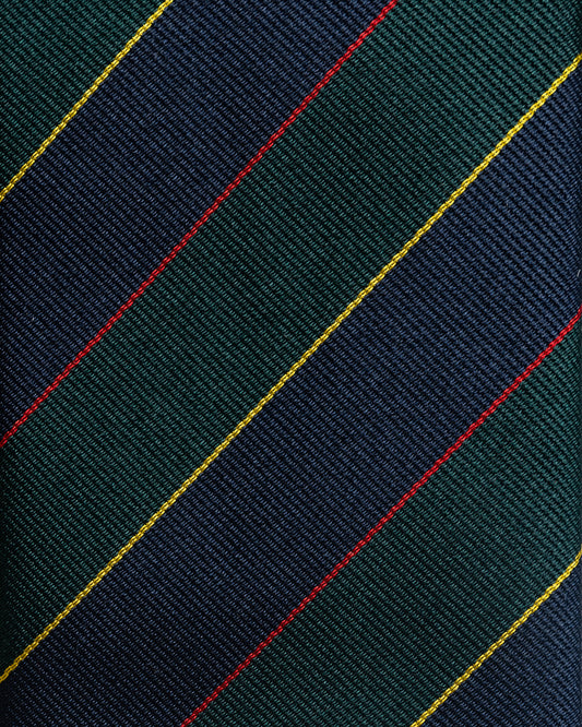 Bigi Cravatte Navy/Green Stripe Tie