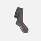 Bresciani LM121 Terra Ribbed Over The Calf Linen socks