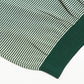 R.C.T. Striped Knit Semi Mockneck Tee – Green/Beige