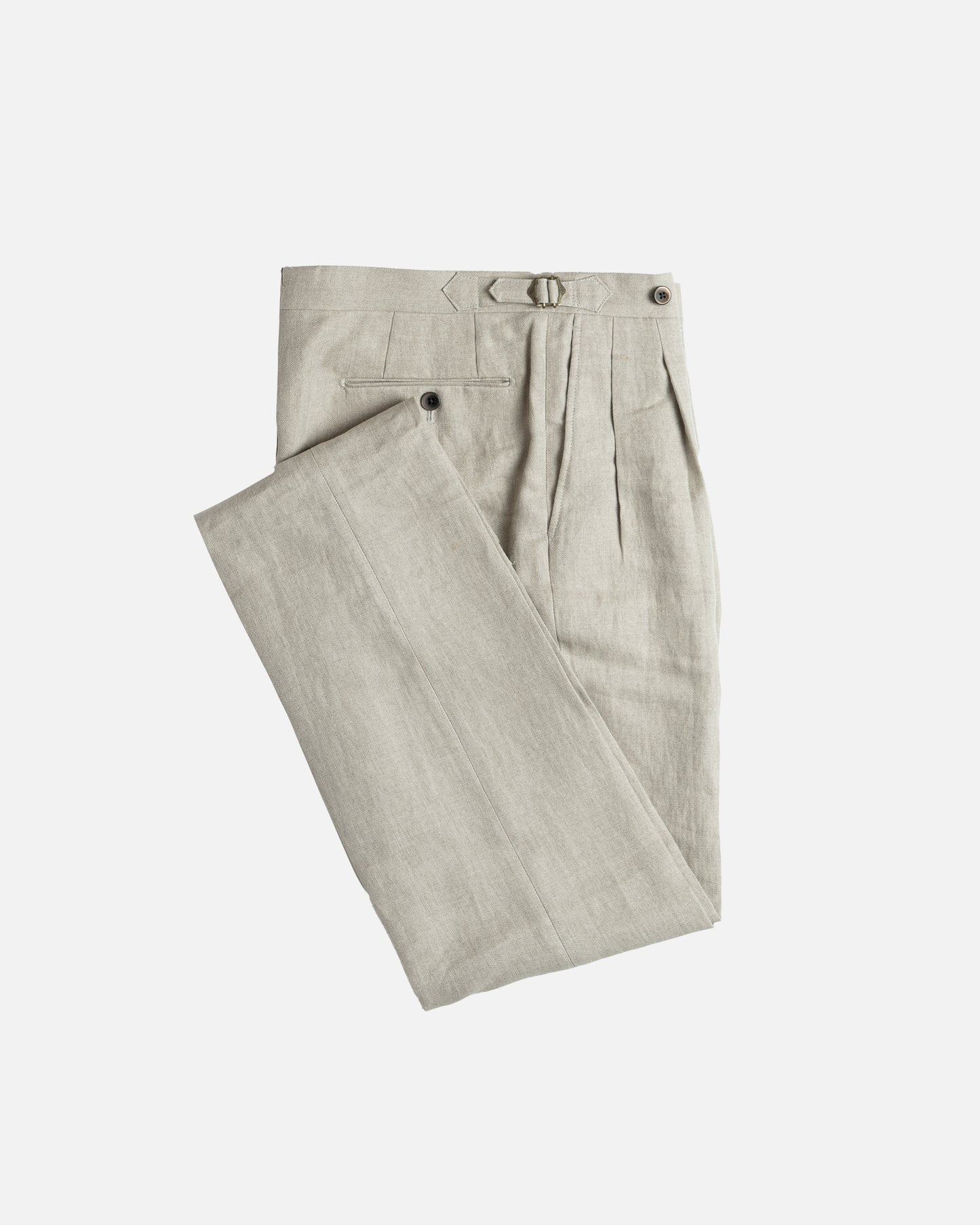 Echizenya Taupe Linen Pants