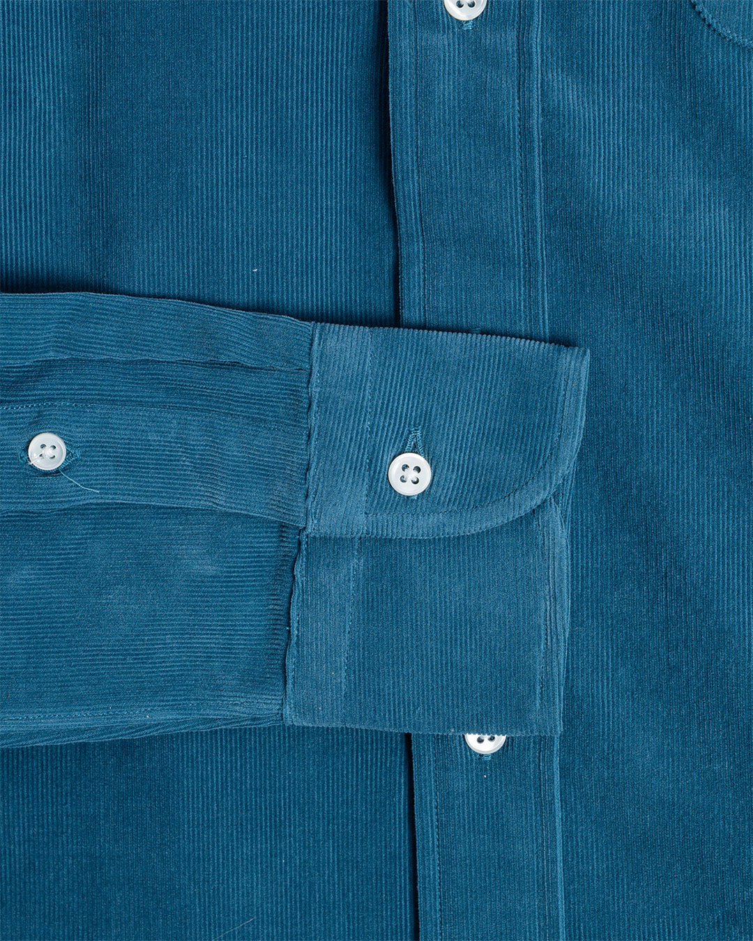 Kamakura Teal Corduroy Button Down Shirt