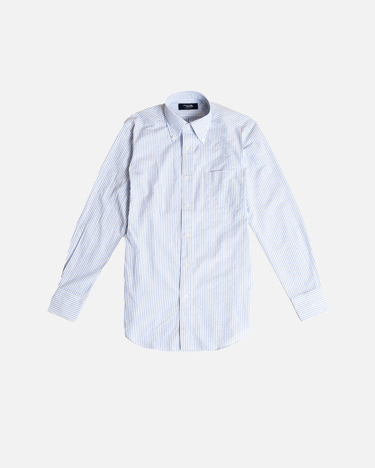 Kamakura Blue Stripe Seersucker Shirt