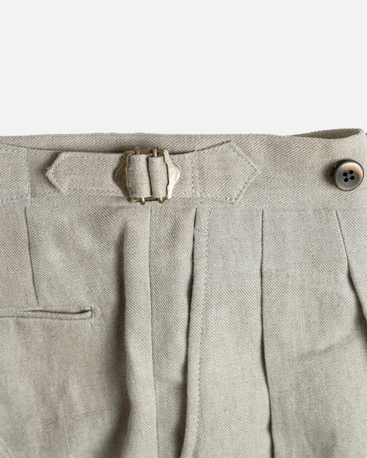 Echizenya Taupe Linen Pants