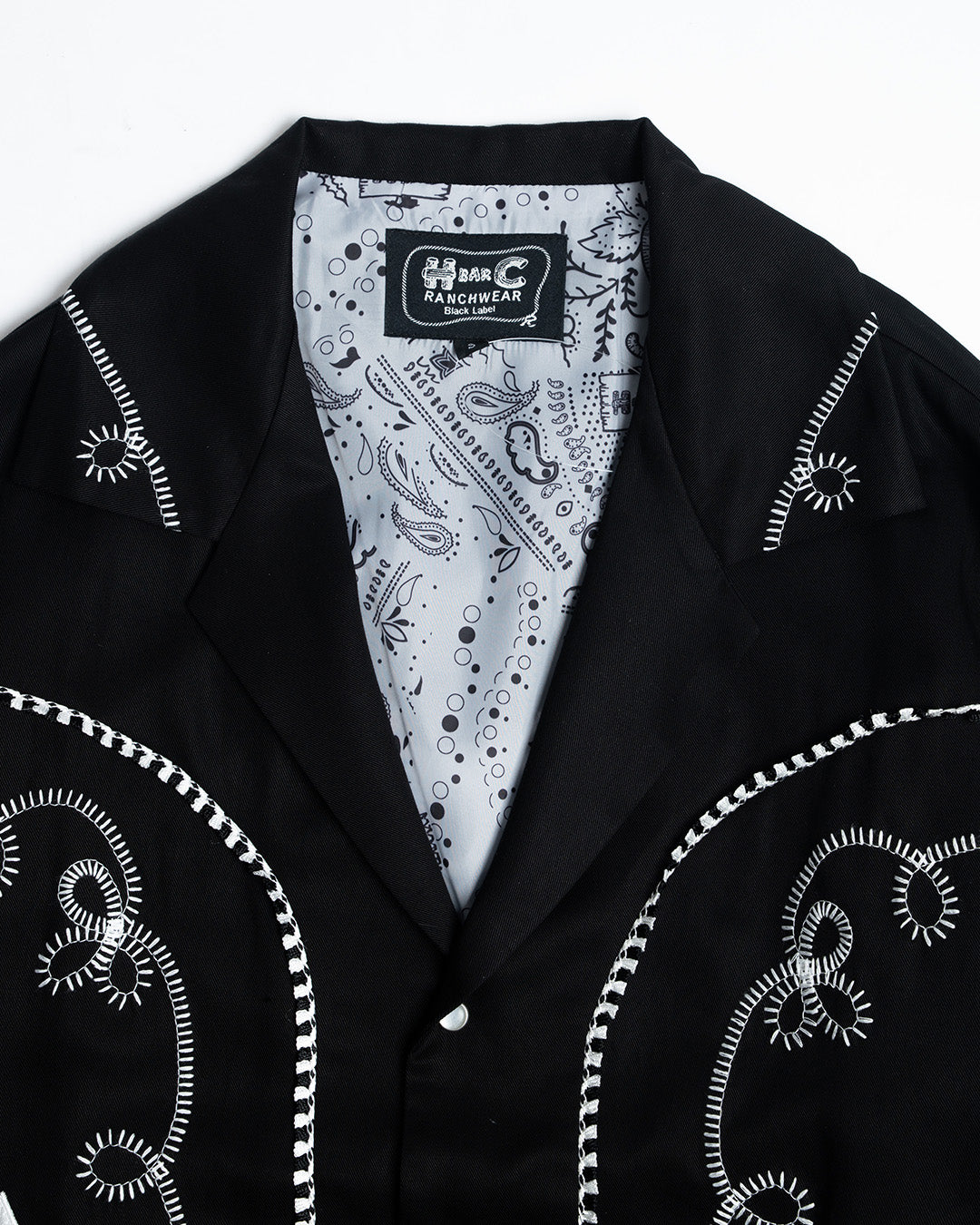 HBarC Bolero Men's Jacket Black and White