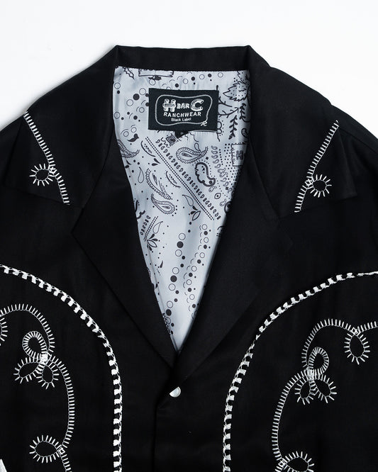 HBarC Bolero Men's Jacket Black and White