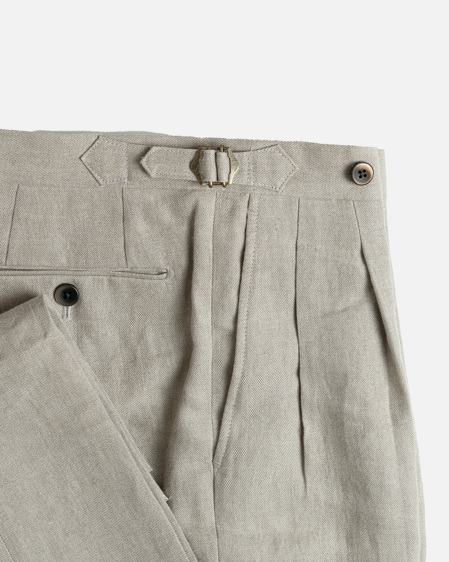 Echizenya Taupe Linen Pants