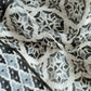 Calabrese Geometric Floral Scarf - White/Black/Grey