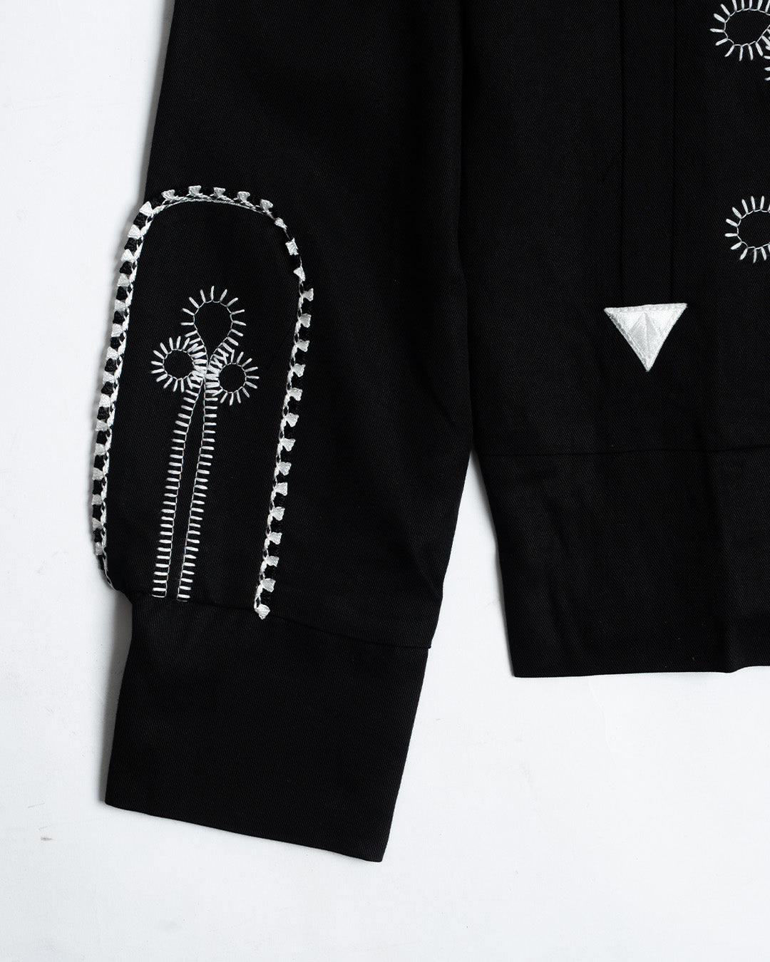 HBarC Bolero Men's Jacket Black and White
