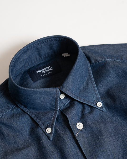 Kamakura Dark Blue Denim Napoli Shirt