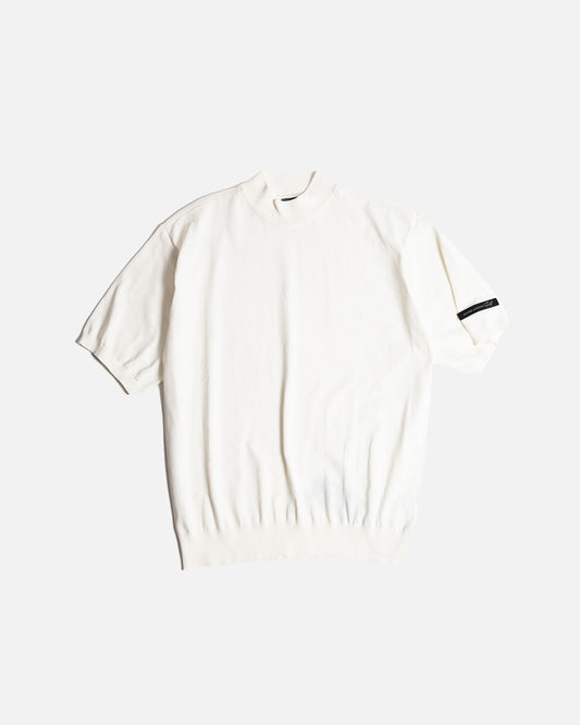 United Arrows Golf White Mock Neck Knit