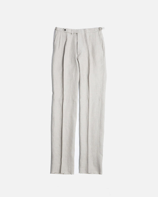 The Decorum Delon Trousers in Taupe Linen