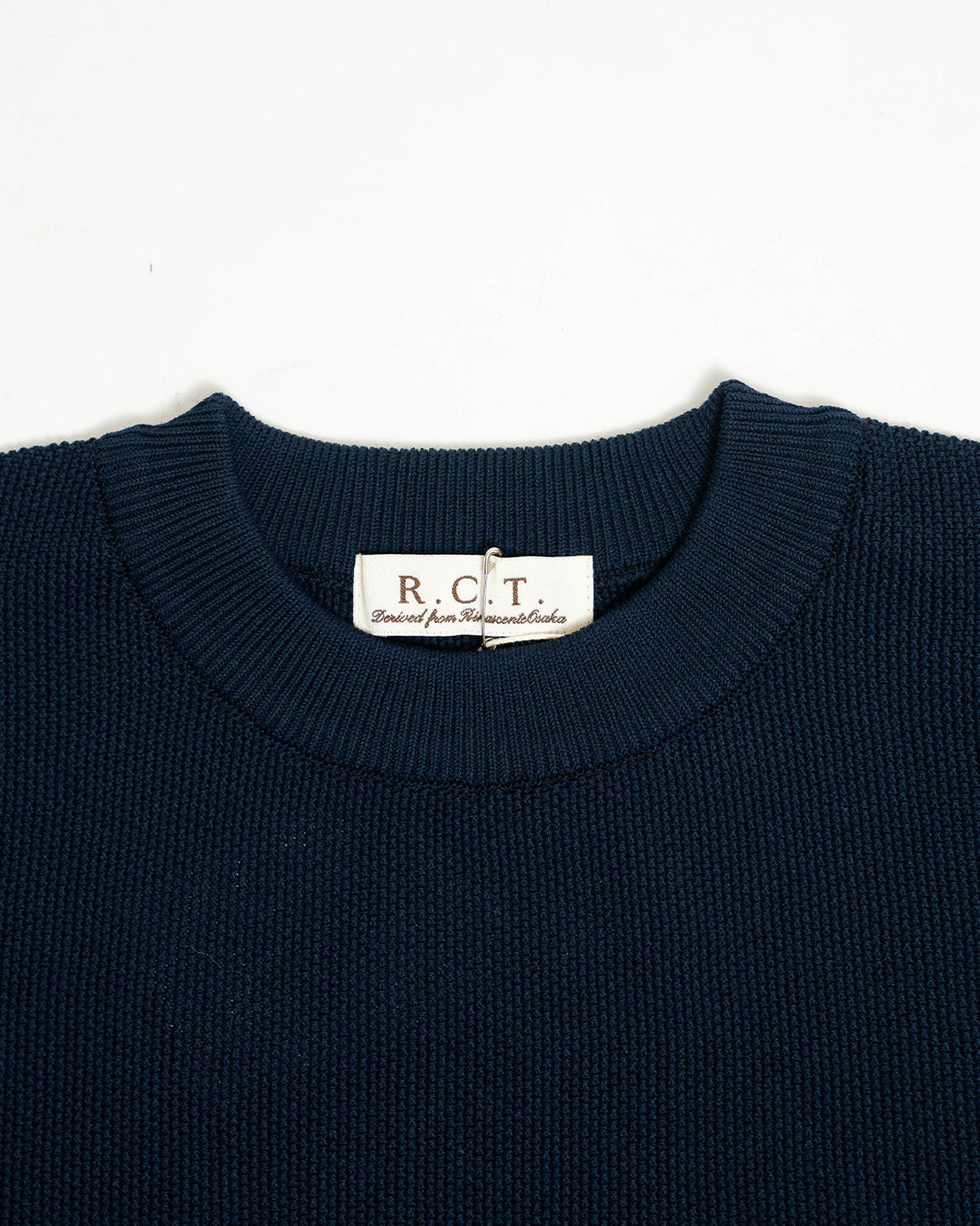 R.C.T. Knit Pique Crewneck - Navy