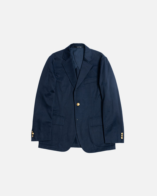 D.C. White Navy Single Breasted West Point Blazer