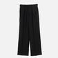The Decorum Grant Trousers in Black Wool Seersucker
